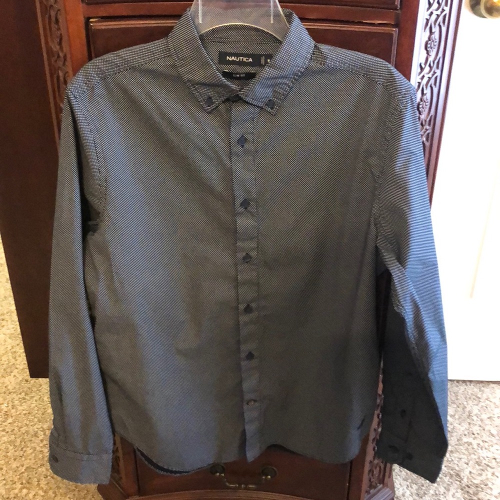 Nautica Long Sleeve Button Down Shirt